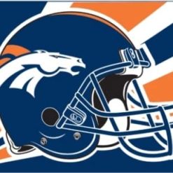 Denver Broncos Helmet Flag 3X5  Polyester Banner USA 90x150cm