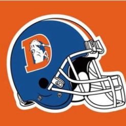 Denver Broncos Helmet Orange Flag 3X5 Ft Polyester Banner USA 90x150cm