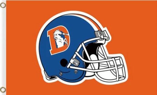 Denver Broncos Helmet Orange Flag 3X5 Ft Polyester Banner USA 90x150cm