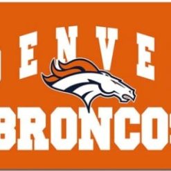Denver Broncos Logo Orange Flag 3X5 Ft Polyester Banner USA 90x150cm