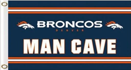 Denver Broncos MAN CAVE Outdoor Flag 3X5 Ft Polyester Banner USA 90x150cm