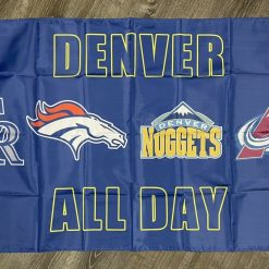 Denver Broncos Nuggets Colorado Rockies Avalanche Flag 3x5 ft Sports Banner