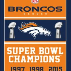 Denver Broncos Series Champions Flag 3X5 Ft Polyester Banner USA 90x150cm