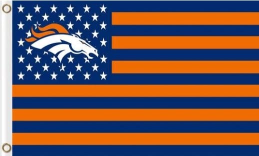 Denver Broncos Star Stripes Flag 3X5 Ft Polyester Banner USA 90x150cm