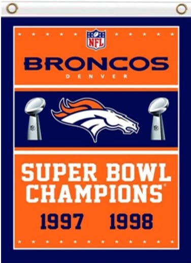 Denver Broncos Super Bowl Champions Flag 3X5 Ft Polyester Banner USA 90x150cm