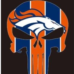 Denver Broncos Team Black Vertical US Flag 3X5 Ft Polyester Banner USA 90x150cm