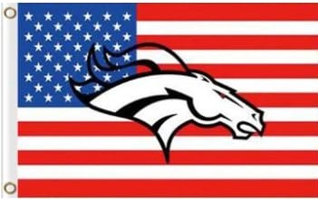 Denver Broncos Team Logo Sports Flag 3X5 Ft Polyester Banner USA 90x150cm