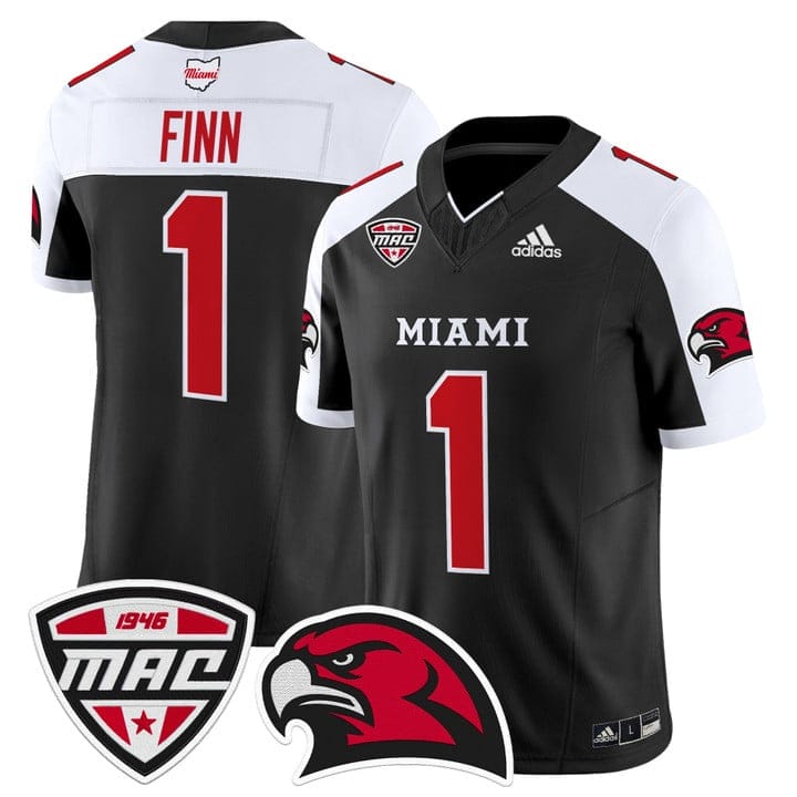 Dequan Finn Jersey #1 Miami OH RedHawks 2025 Vapor Limited Stitched - Image 3