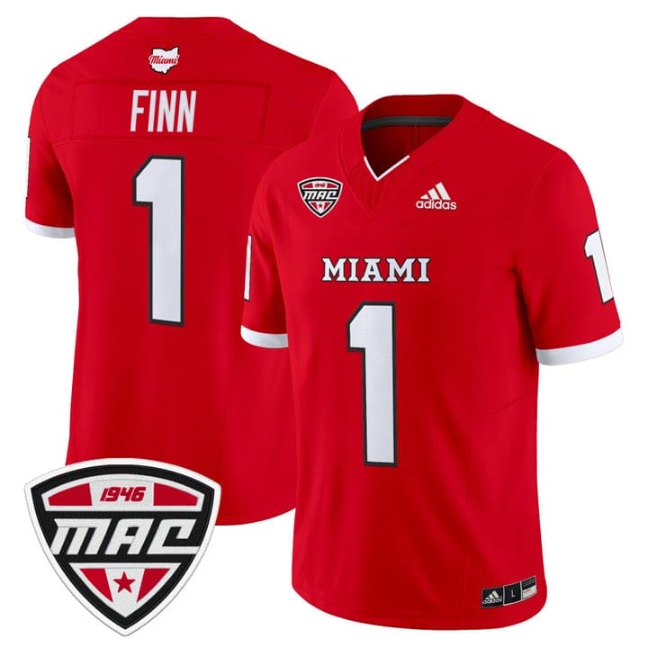 Dequan Finn Jersey #1 Miami OH RedHawks 2025 Vapor Limited Stitched - Image 5