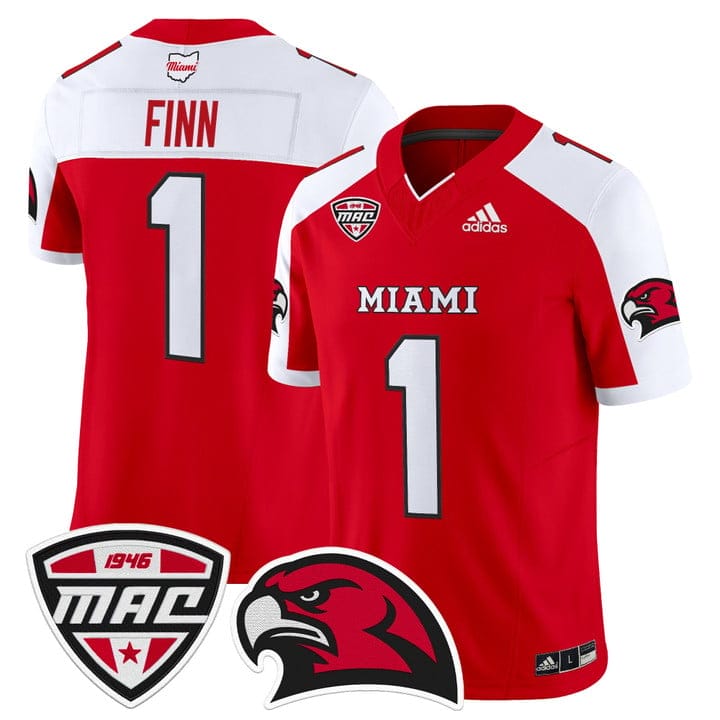 Dequan Finn Jersey #1 Miami OH RedHawks 2025 Vapor Limited Stitched - Image 4