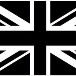 Derby County Black and White Union Flag 3x5ft Banner Polyester