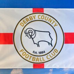 Derby County Football Club Flag Red 3x5ft Banner Polyester