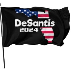 Desantis 2024 Make America Florida Flag 3x5 Ft Black