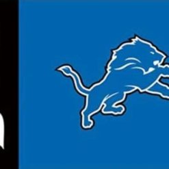 Detroit Lions Blue Flag 3X5 Ft Polyester Banner USA 90x150cm
