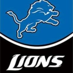 Detroit Lions Blue Vertical Flag 3X5 Ft Polyester Banner USA 90x150cm
