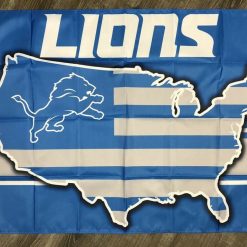 Detroit Lions Flag 3x5 ft Sports Football Banner Man-Cave Garage