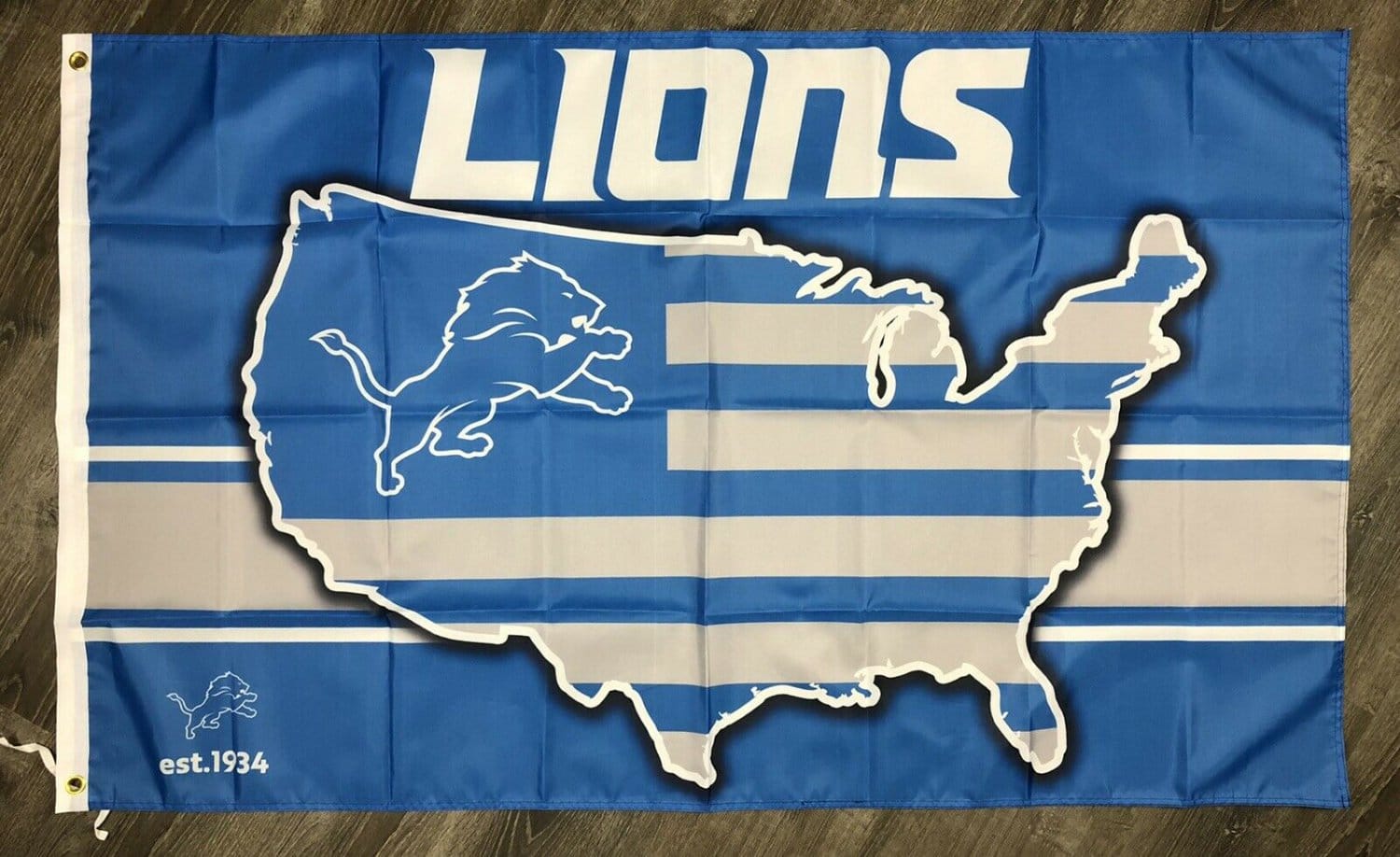 Detroit Lions Flag 3x5 ft Sports Football Banner Man-Cave Garage