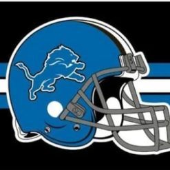 Detroit Lions Helmet Flag 3X5 Ft Polyester Banner USA 90x150cm