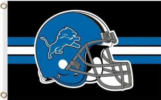 Detroit Lions Helmet Flag 3X5 Ft Polyester Banner USA 90x150cm