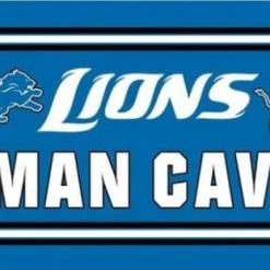 Detroit Lions MAN CAVE Outdoor Flag 3X5 Ft Polyester Banner USA 90x150cm
