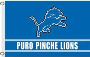 Detroit Lions Puro Pinche Flag 3X5 Ft Polyester Banner USA 90x150cm