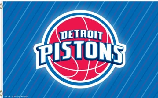 Detroit Pistons Blue Flag 3X5Ft Polyester Banner USA Digital Print