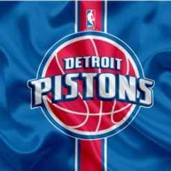 Detroit Pistons Blue US Flag 3X5Ft Polyester Banner USA Digital Print
