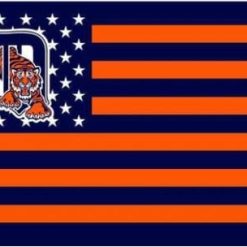 Detroit Tigers Baseball Flag 3X5Ft Banner USA Polyester with Brass Grommets