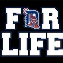 Detroit Tigers For Life Flag 3X5Ft Banner USA Polyester with Brass Grommets