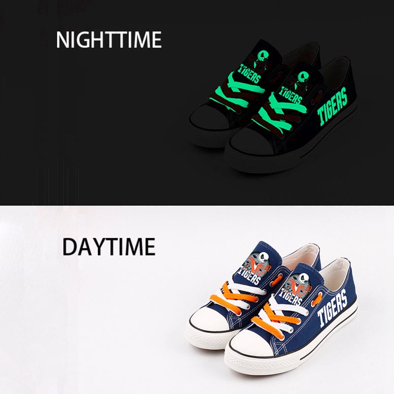 Alternative view of Detriot Tigers Limited Print Low Top Canvas Shoes Sport Sneakers For Men Women Fans