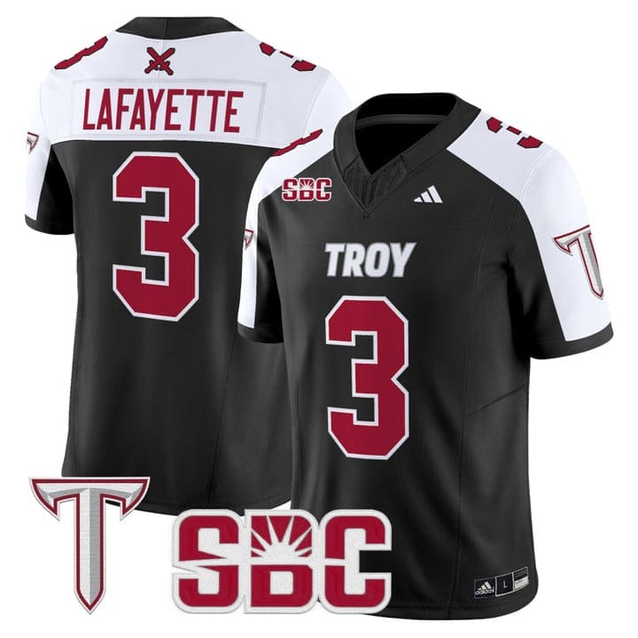 Devin Lafayette Jersey #3 Troy Trojans 2025 Vapor Limited Stitched - Image 3