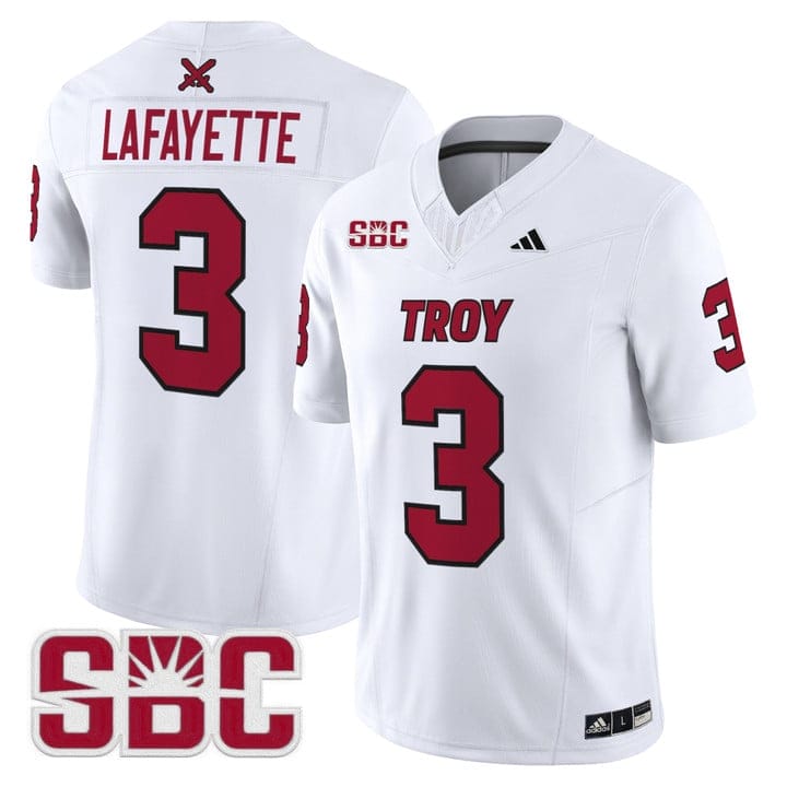 Alternative view of Devin Lafayette Jersey #3 Troy Trojans 2025 Vapor Limited Stitched
