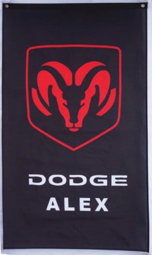 Dodge Alex Flag 3X5 Ft Polyester Banner USA 90x150cm