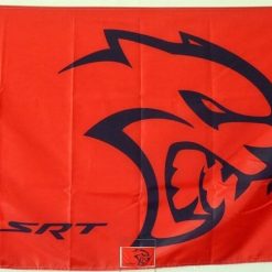 Dodge Challenger SRT Hellcat Flag 3X5 Ft Polyester Banner USA 90x150cm
