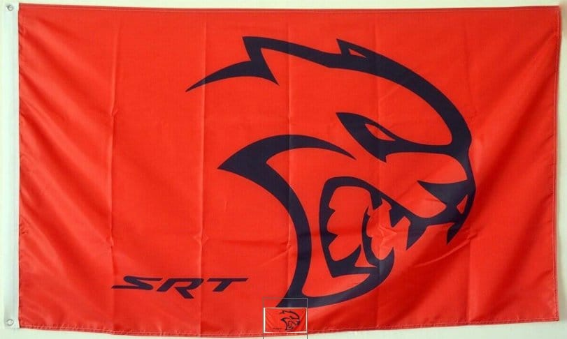 Dodge Challenger SRT Hellcat Flag 3X5 Ft Polyester Banner USA 90x150cm