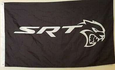 Dodge Challenger SRT Hellcat Flag Black 3X5 Ft Polyester Banner USA 90x150cm