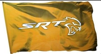 Dodge Challenger SRT Hellcat Flag Yellow 3X5 Ft Polyester Banner USA 90x150cm