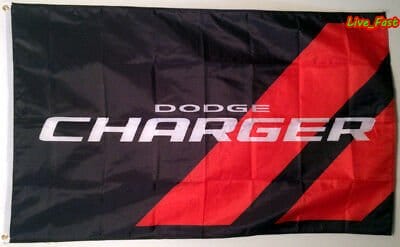 Dodge Charger Red Flag 3X5 Ft Polyester Banner USA 90x150cm