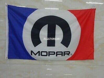 Dodge Chrysler Plymouth White Flag 3X5 Ft Polyester Banner USA 90x150cm