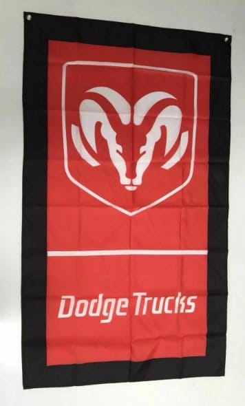 Dodge Ram Trucks Style 1 Banner Flag - Car Ute USA Mechanic Workshop Man Cave 3x5ft