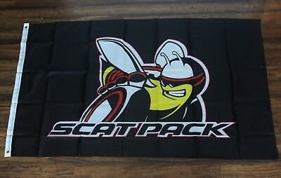 Dodge Scatpack Yellow Flag 3X5 Ft Polyester Banner USA 90x150cm