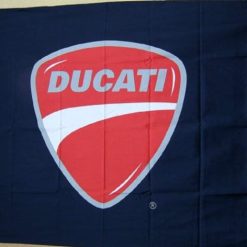 Ducati Black Logo Flag 3X5 Ft Polyester Banner USA 90x150cm