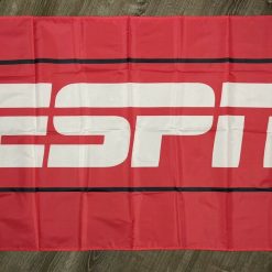 ESPN Sports Flag 3x5 ft Red Banner Man-Cave