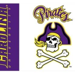 East Carolina Pirates Purple Flag 3X5ft Banner USA Polyester with 2 Brass Grommets