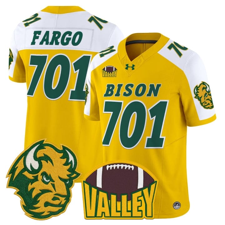 Alternative view of Fargo Jersey #701 North Dakota State Bison 2025 Limited Stitched