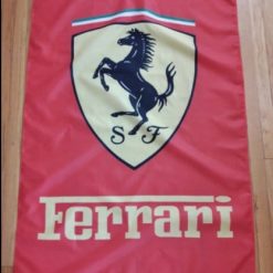 Ferrari Flag Garage Man Cave Racing Red 3X5 Ft Polyester Banner USA 90x150cm
