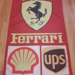 Ferrari Flag Racing Shell UPS 3X5 Ft Polyester Banner USA 90x150cm