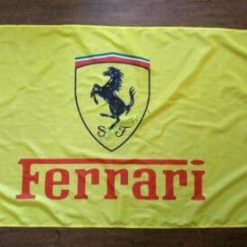 Ferrari Flag Yellow 3X5 Ft Polyester Banner USA 90x150cm