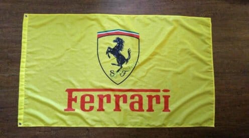 Ferrari Flag Yellow 3X5 Ft Polyester Banner USA 90x150cm