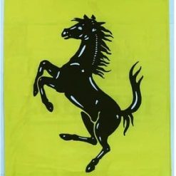 Ferrari Flag Yellow Vertical 3X5 Ft Polyester Banner USA 90x150cm